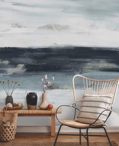 abstraktes marineblaues Wandbild abstraktes marineblaues Wandbild