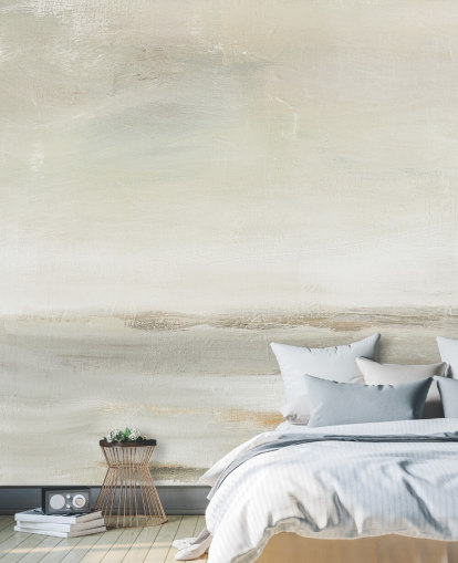 pale abstract wall mural
