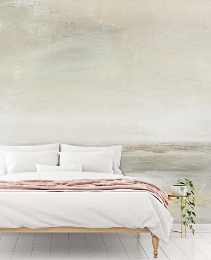 pale abstract wall mural