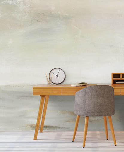 pale abstract wall mural