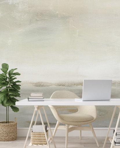 pale abstract wall mural