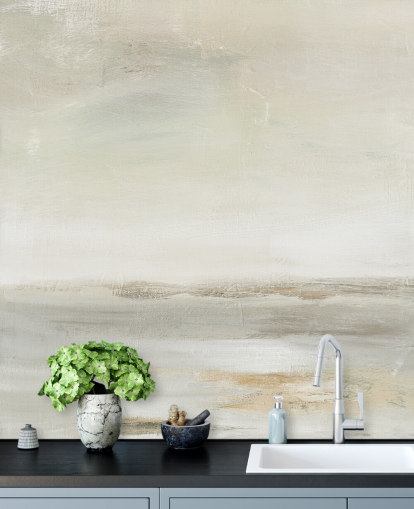 peinture murale abstraite pâle