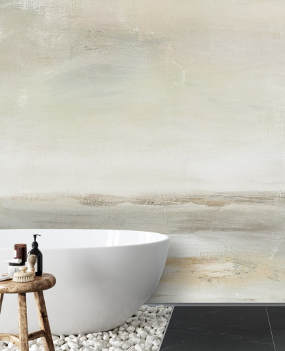 pale abstract wall mural