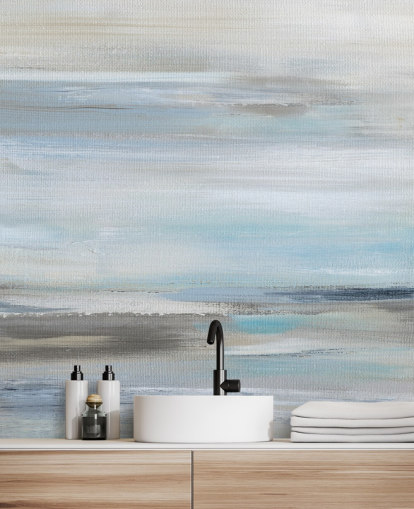 murale astratto blu e grigio murale astratto blu e grigio