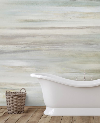 murale astratto blu e grigio