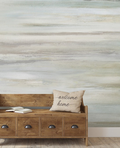 peinture murale abstraite bleue et grise peinture murale abstraite bleue et grise