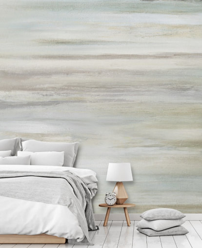 murale astratto blu e grigio