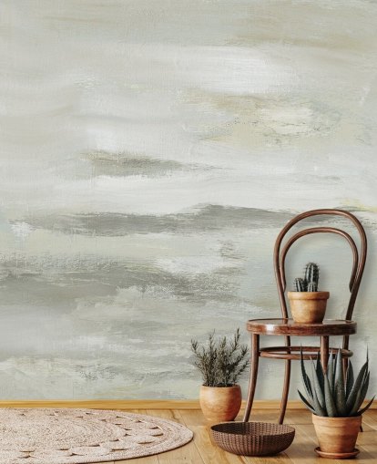 murale astratto grigio chiaro