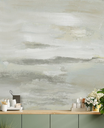 murale astratto grigio chiaro