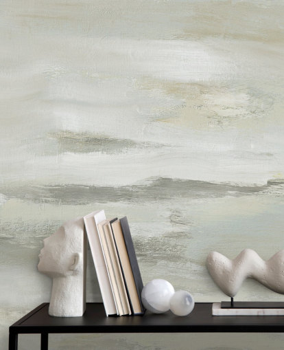 mural abstracto gris claro