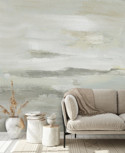 mural abstracto gris claro