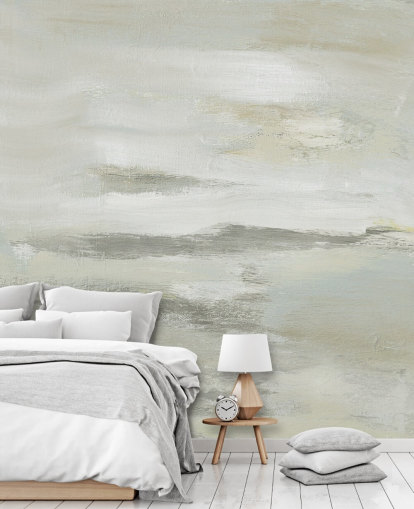 murale astratto grigio chiaro