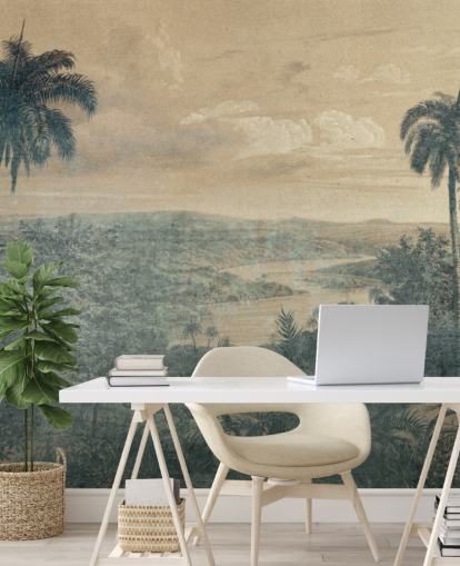 jungle in the sun wallpaper mural
