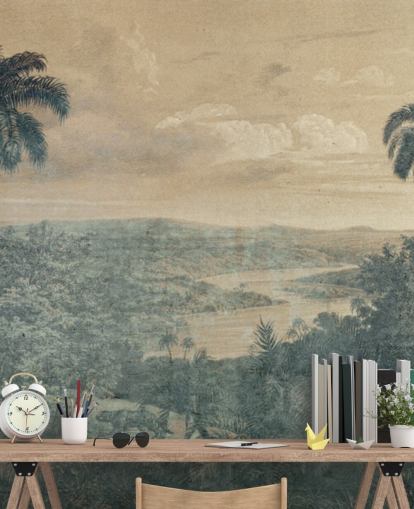 jungle in the sun wallpaper mural jungle in the sun wallpaper mural
