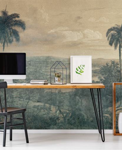 jungle in the sun wallpaper mural jungle in the sun wallpaper mural