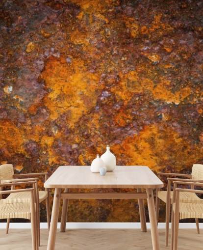orange rost tapet