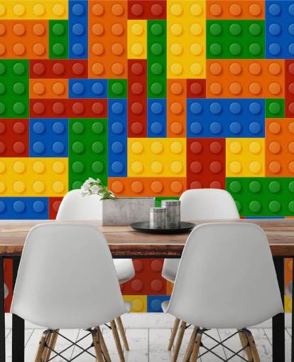 colourful toy brick kids wallpaper