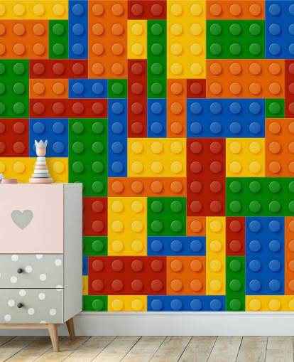 colorful toy brick kids wallpaper