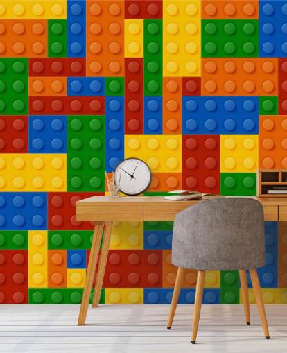 colourful toy brick kids wallpaper