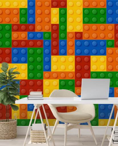 colorful toy brick kids wallpaper