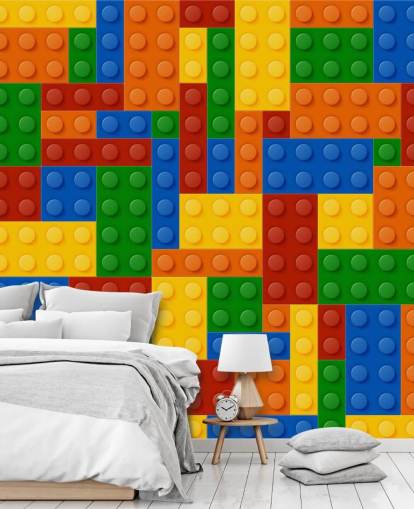 colorful toy brick kids wallpaper