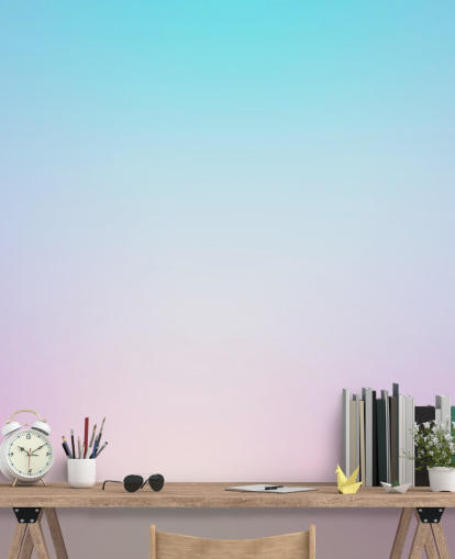 mural de papel pintado ombre azul y morado llamado Dreamy Ombre para dormitorios