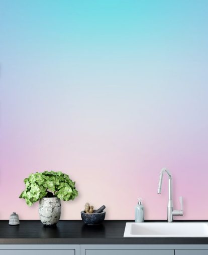 blue and purple omber wallpaper mural called Dreamy Omber for bedrooms