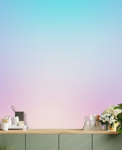 mural de papel pintado ombre azul y morado llamado Dreamy Ombre para dormitorios