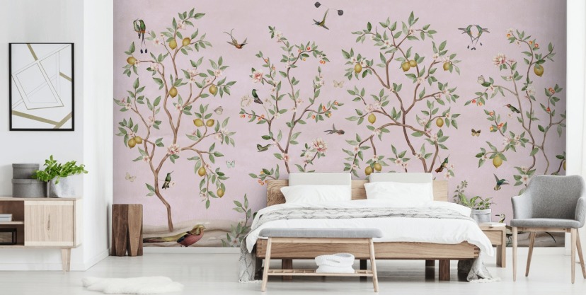 Modern Chinoiserie Wallpaper