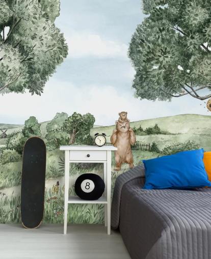 Bears & Bees Wandbild 