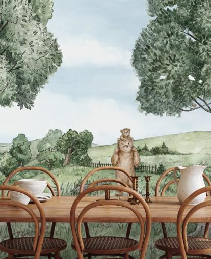 Mural de pared Osos y abejas 