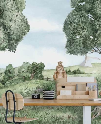 Bears & Bees Wall Mural Bears & Bees Wall Mural