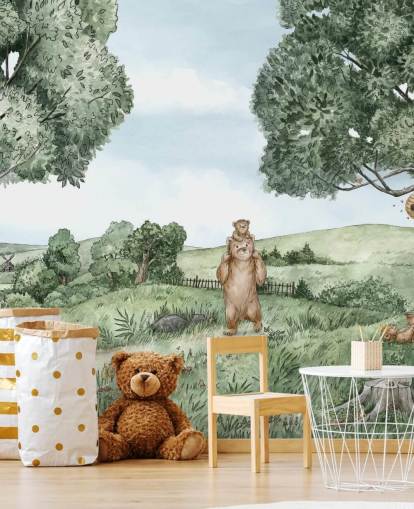 Bears & Bees Vægmaleri Bears & Bees Vægmaleri