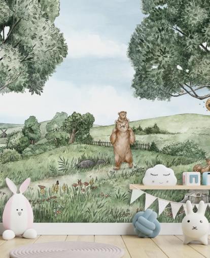 Bears & Bees seinämaalaus 