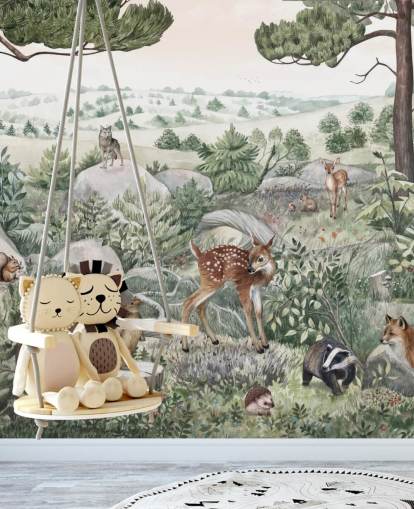 peinture murale animalière pour enfants avec de jolis animaux peinture murale animalière pour enfants avec de jolis animaux