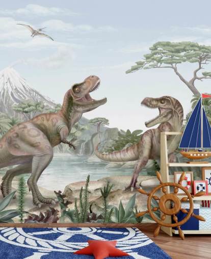 T. Rex Wandbild für Kinder T. Rex Wandbild für Kinder