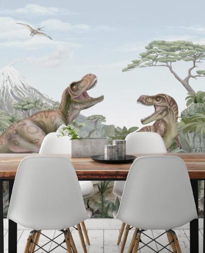 T. Rex Wandbild für Kinder T. Rex Wandbild für Kinder
