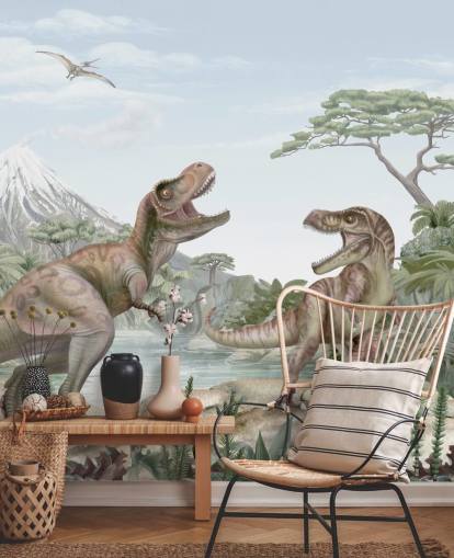 t. rex seinämaalaus lapsille