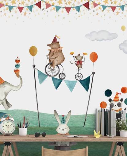 cute circus wallpaper mural cute circus wallpaper mural