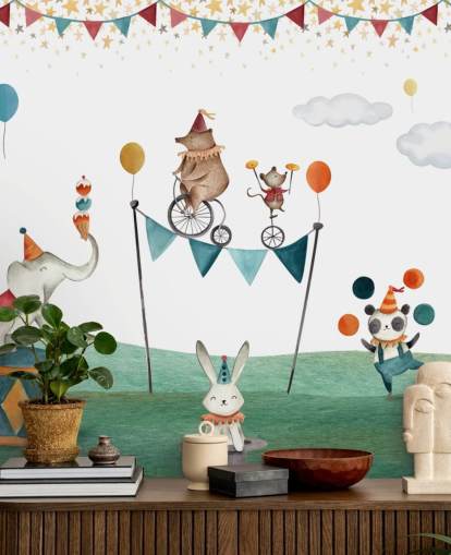cute circus wallpaper mural cute circus wallpaper mural