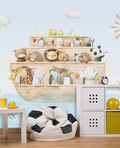 noahs ark animal wallpaper mural noahs ark animal wallpaper mural