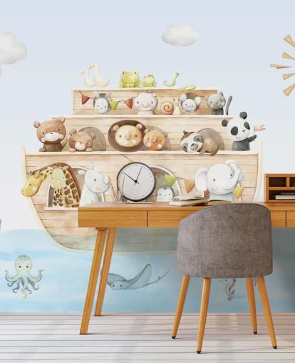 papier peint mural animalier Noah Ark papier peint mural animalier Noah Ark