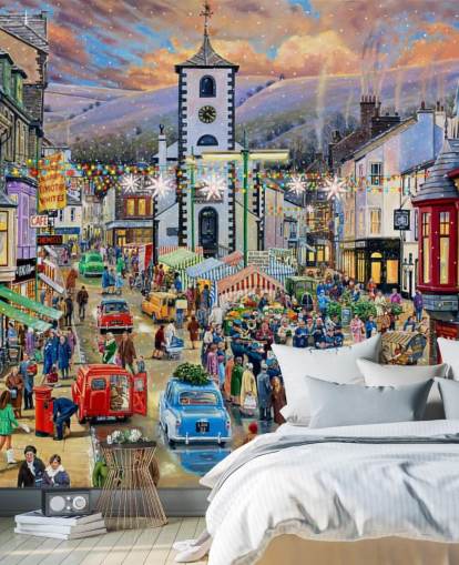 Keswick Weihnachtsmarkt-Wandbild