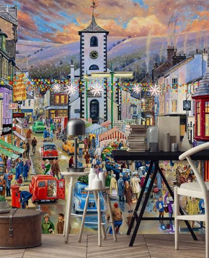 keswick christmas market wall mural keswick christmas market wall mural