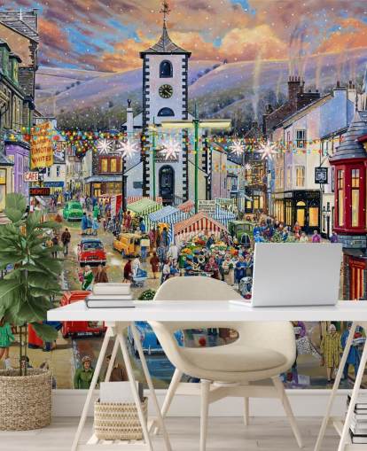 Decorazione murale del mercatino di Natale di Keswick Decorazione murale del mercatino di Natale di Keswick