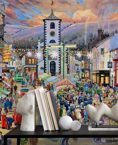 Keswick Weihnachtsmarkt-Wandbild