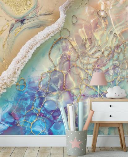 mural de pared abstracto pastel mural de pared abstracto pastel