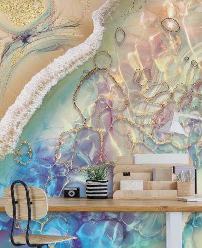 fresque murale abstraite pastel fresque murale abstraite pastel