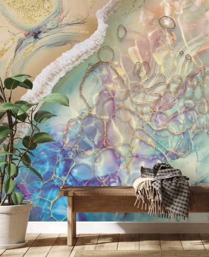 fresque murale abstraite pastel fresque murale abstraite pastel