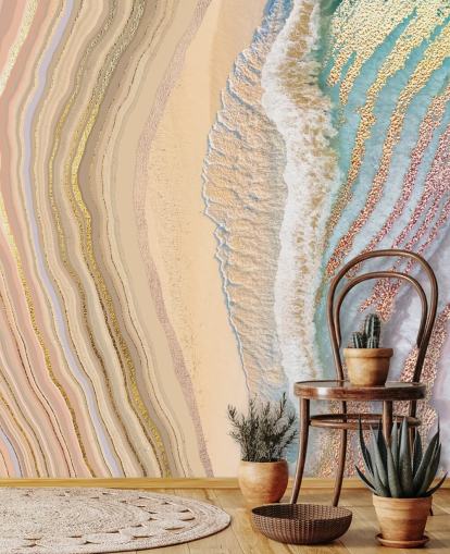 pastel geode wall mural pastel geode wall mural